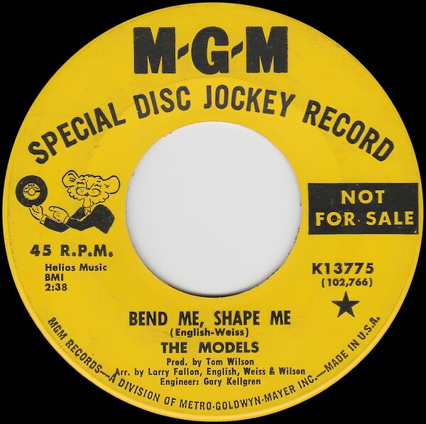 Bend Me, Shape Me / In a World of Pretty Faces by The Models (Single