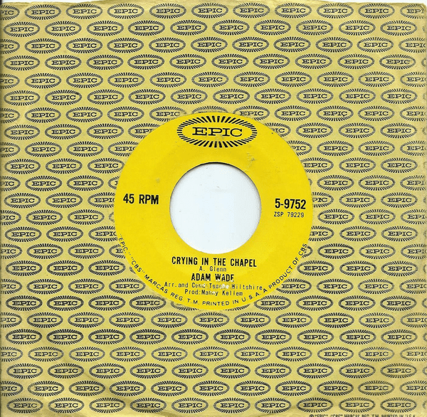 Crying in the Chapel / Broken Hearted Stranger by Adam Wade (Single ...