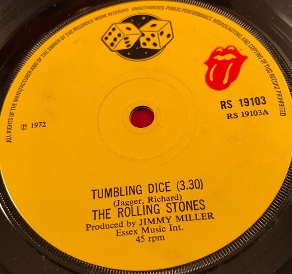 Tumbling Dice / Sweet Black Angel by The Rolling Stones (Single