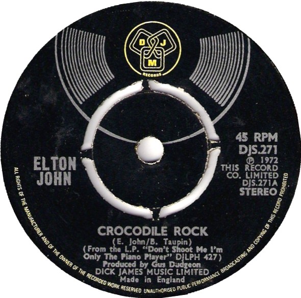 Crocodile Rock / Elderberry Wine by Elton John (Single, Piano Rock) Reviews, Ratings, Credits