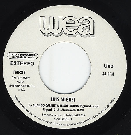 Cuando calienta el sol by Luis Miguel (Single, Yacht Rock): Reviews