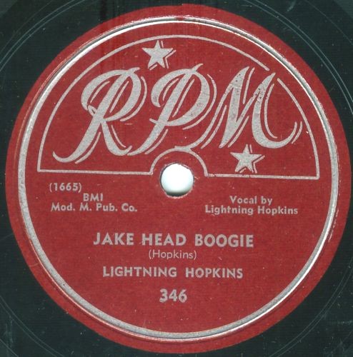 Review for Jake Head Boogie / Lonesome Dog Blues - Lightning Hopkins by ...