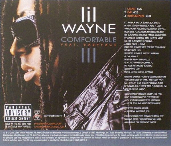 Lil wanye comfortable レコード Comfortable by Lil Wayne (Single, Pop Rap): Reviews, Ratings