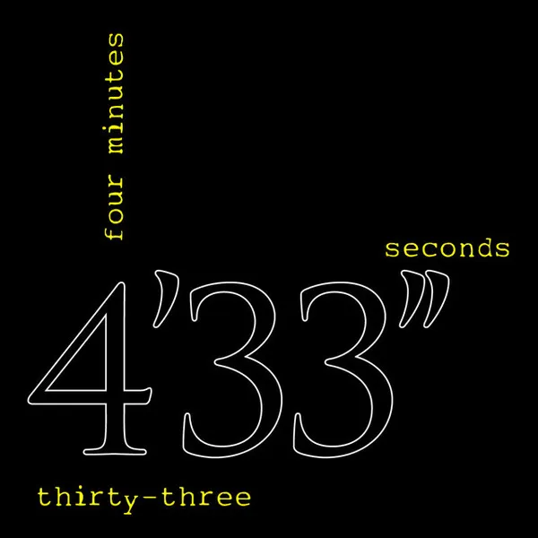Cover art for 4'33'' by John Cage