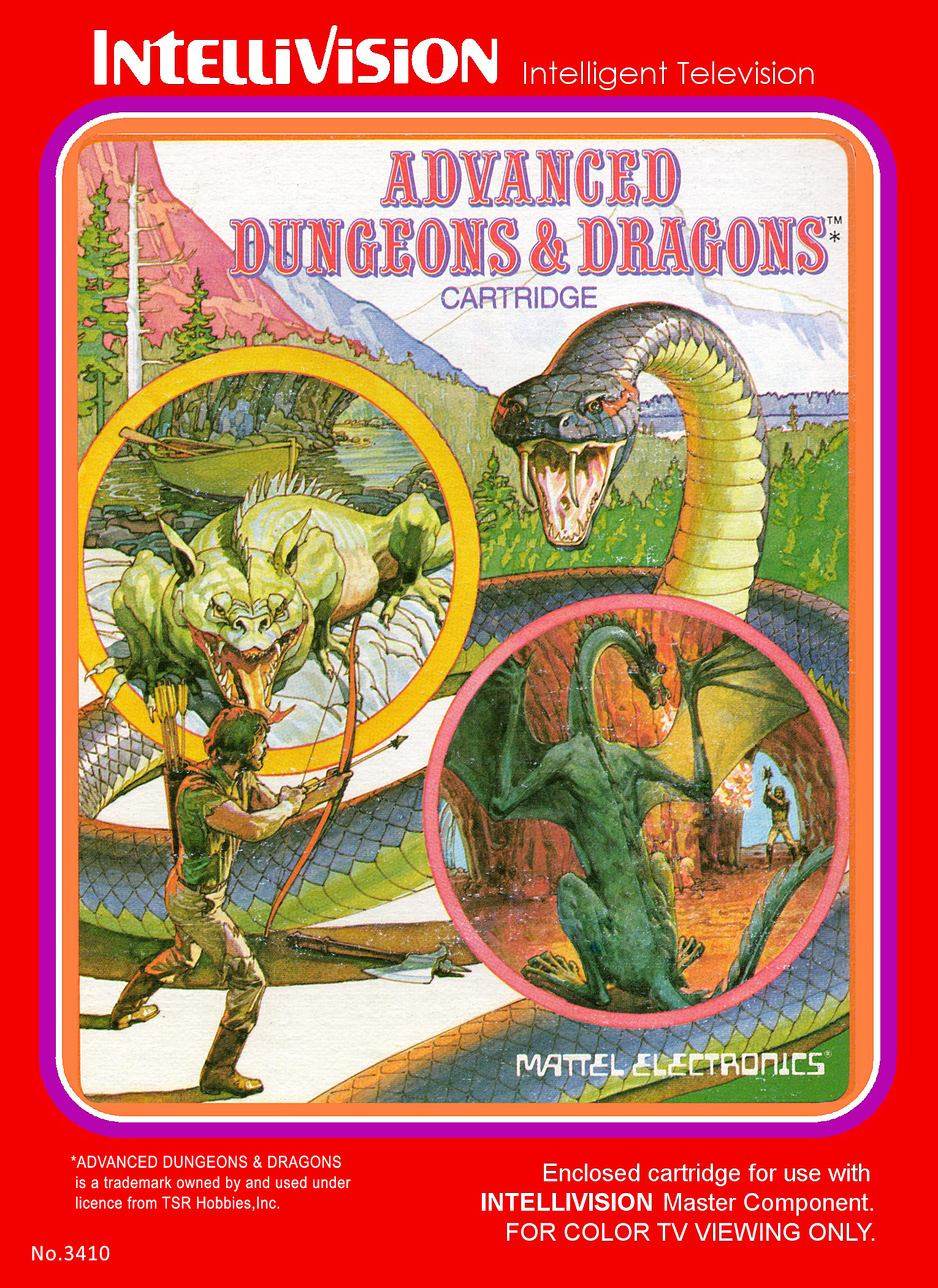 Advanced Dungeons & Dragons - Intellivision 1982 - Graded WATA 9.4 A