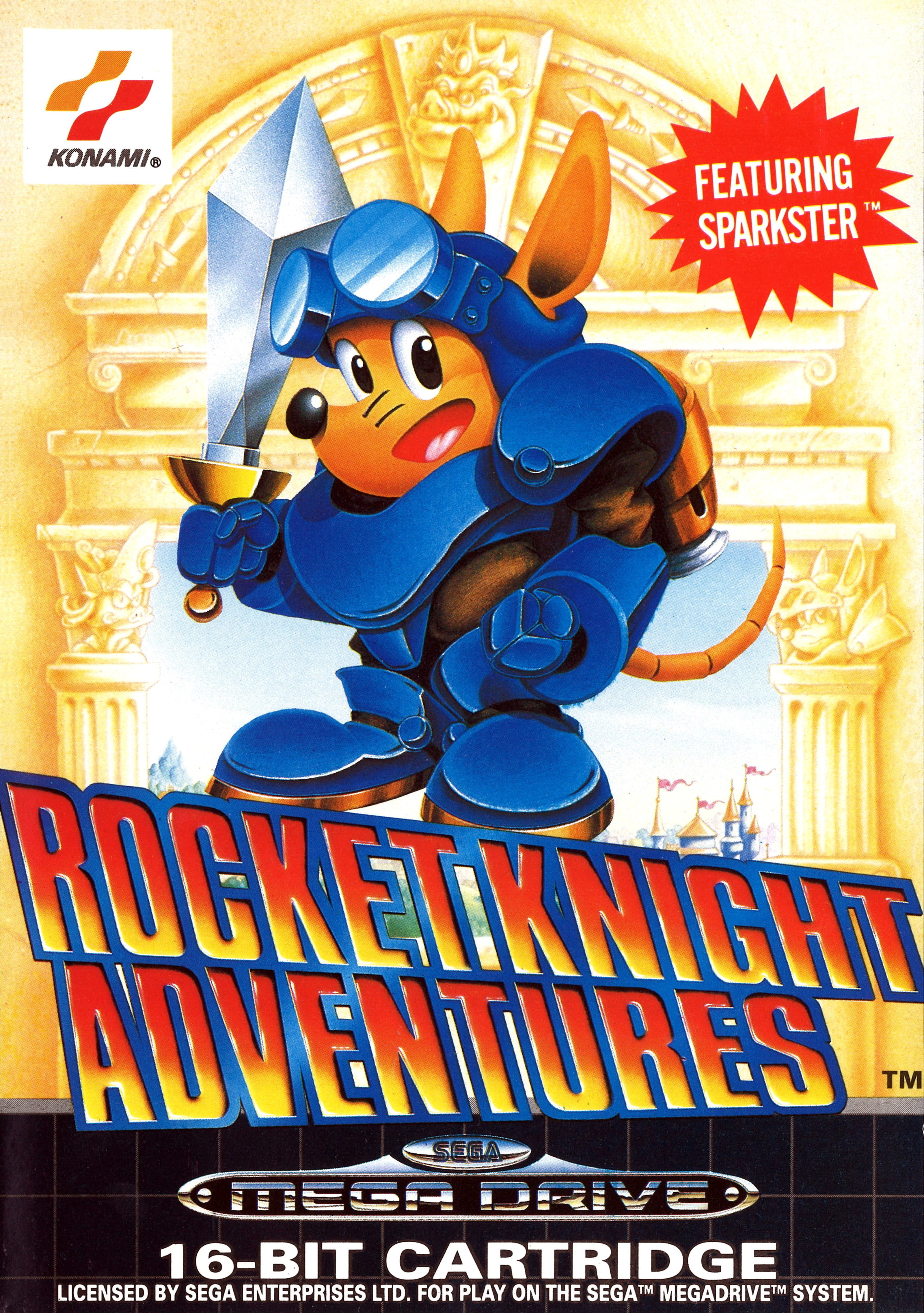 Rocket Knight Adventures (video game, 2D platformer, steampunk