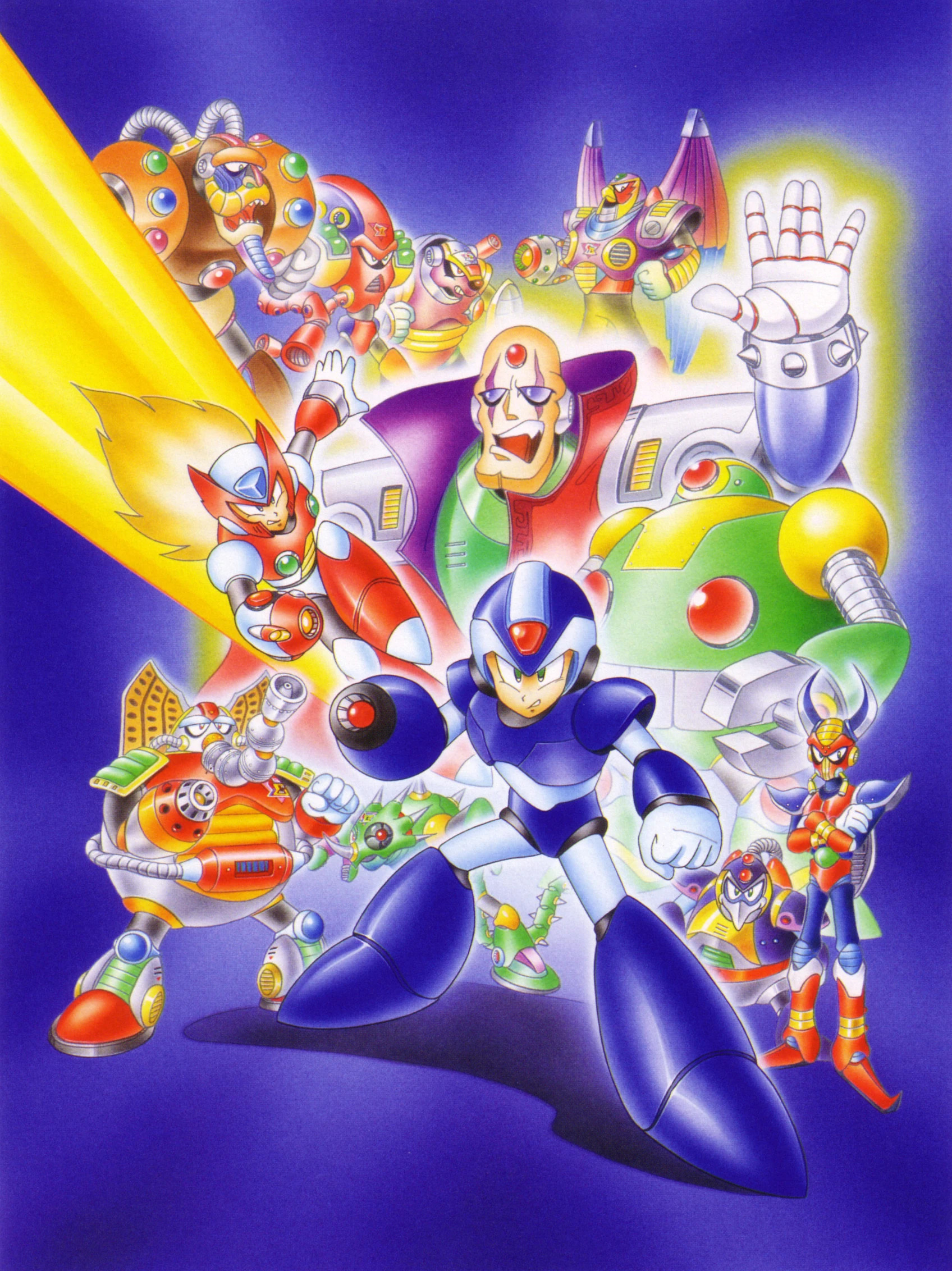 Mega Man X (video game, 2D platformer, science fiction, dystopian
