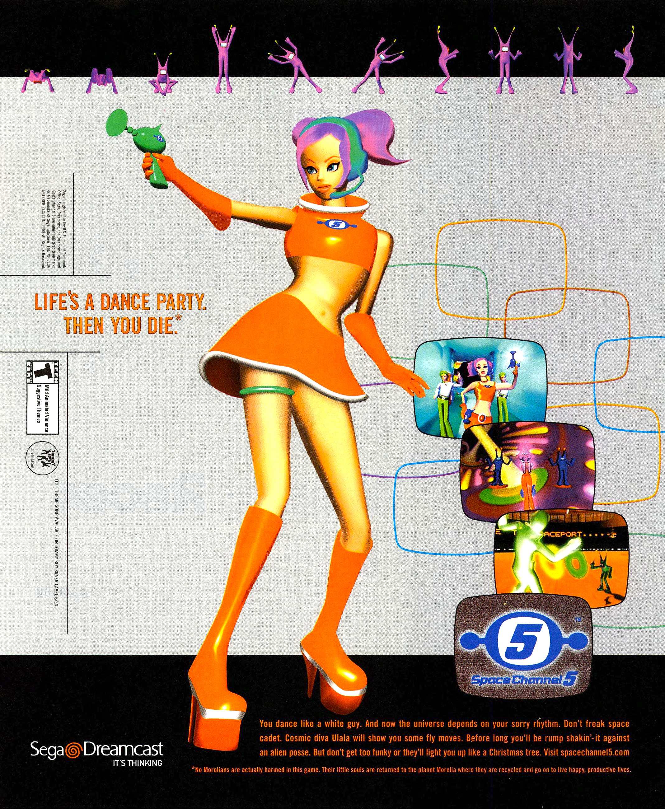 Space Channel 5 (video game, rhythm, space, alien, real-time