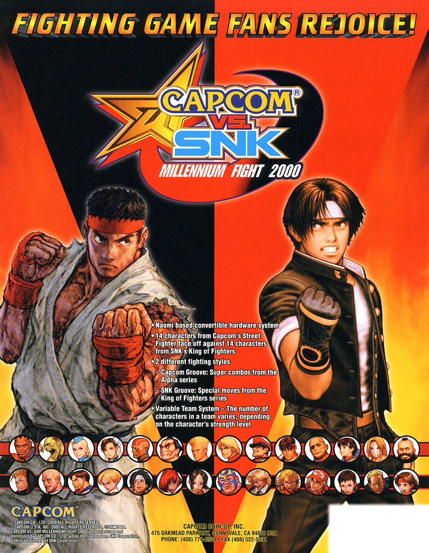 Capcom vs. SNK: Millennium Fight 2000 (video game, 2D fighting