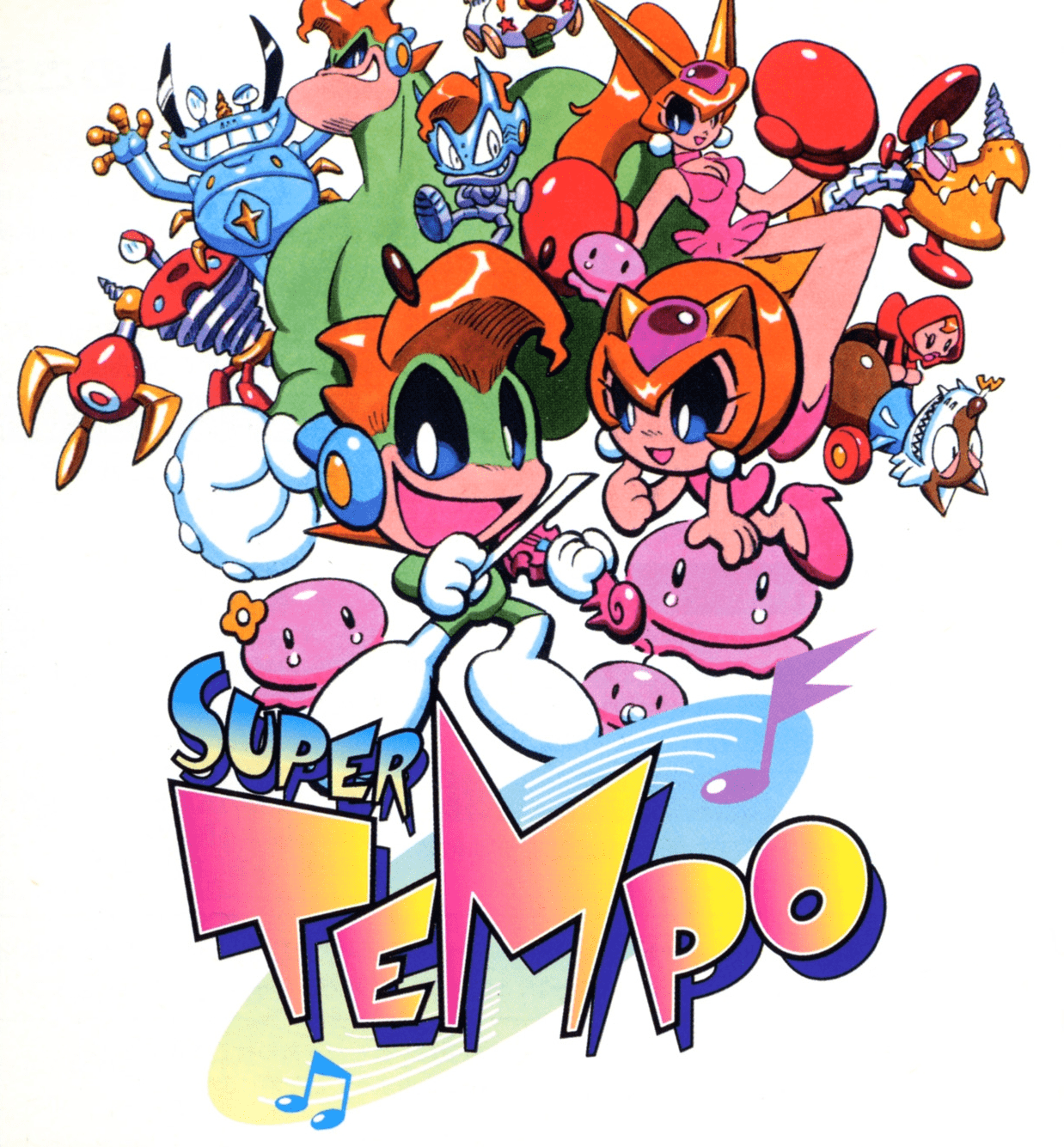 Super Tempo (video game, 2D platformer, music, fantasy, surrealism 