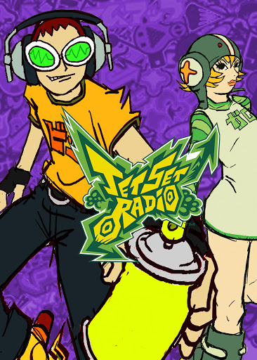 Jet Set Radio (video game, action-adventure, visual arts, extreme