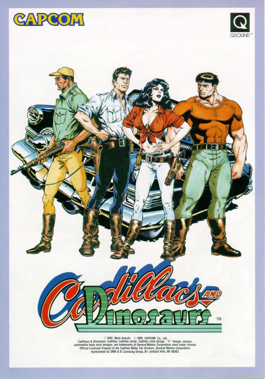 Cadillacs and Dinosaurs (video game, dinosaur, belt scroller, post