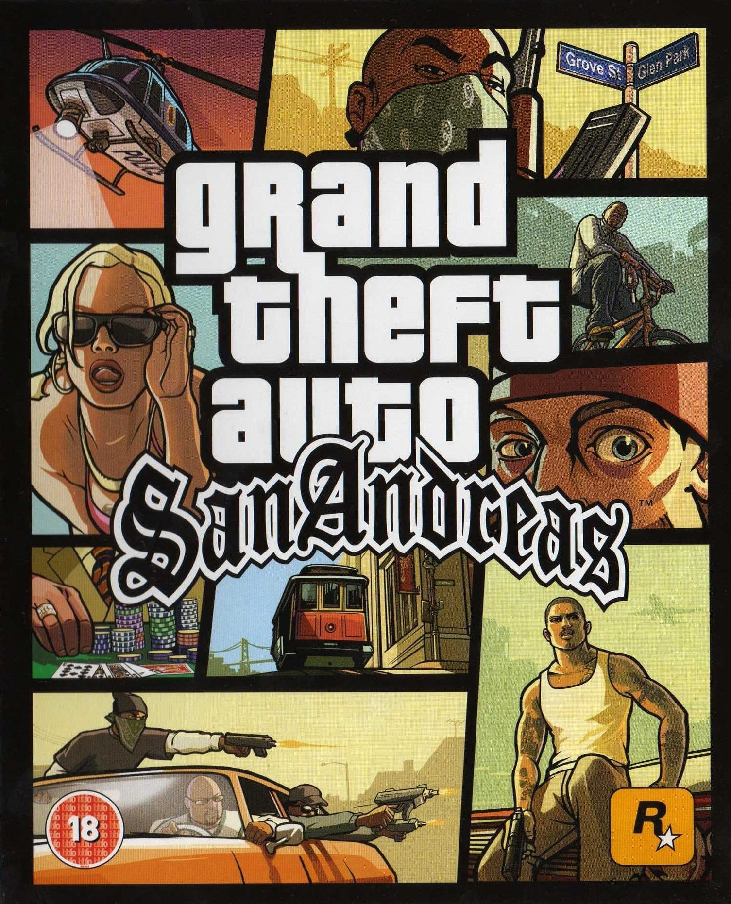 Grand Theft Auto: San Andreas (video game, open world, crime