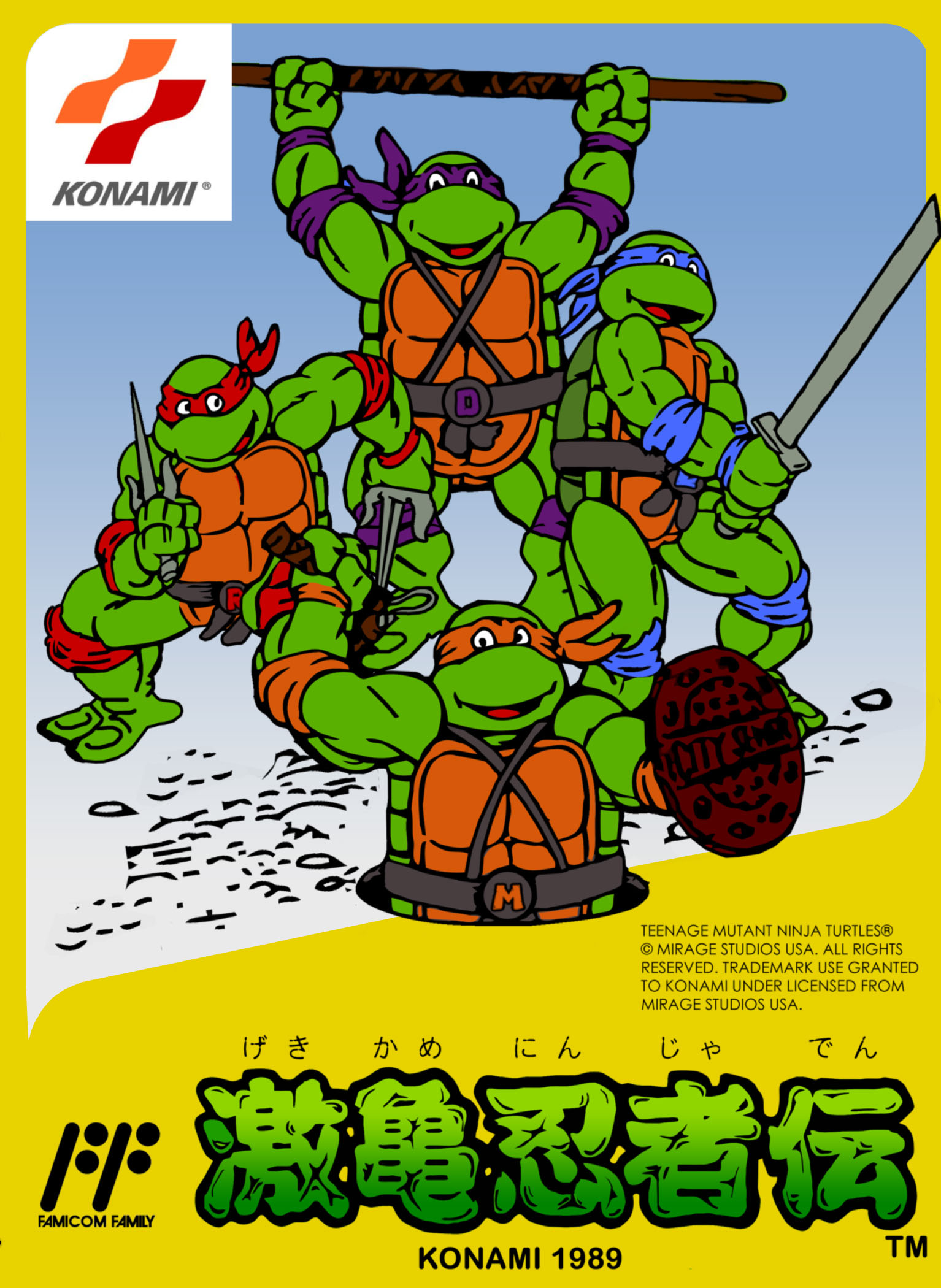 Teenage Mutant Ninja Turtles [激亀忍者伝] (video game, NES, 1989