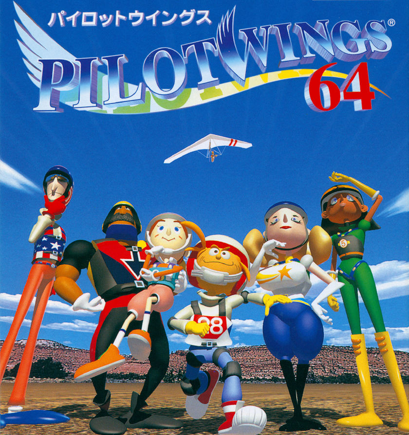 Pilotwings 64 (video game, flight simulation, third-person, low