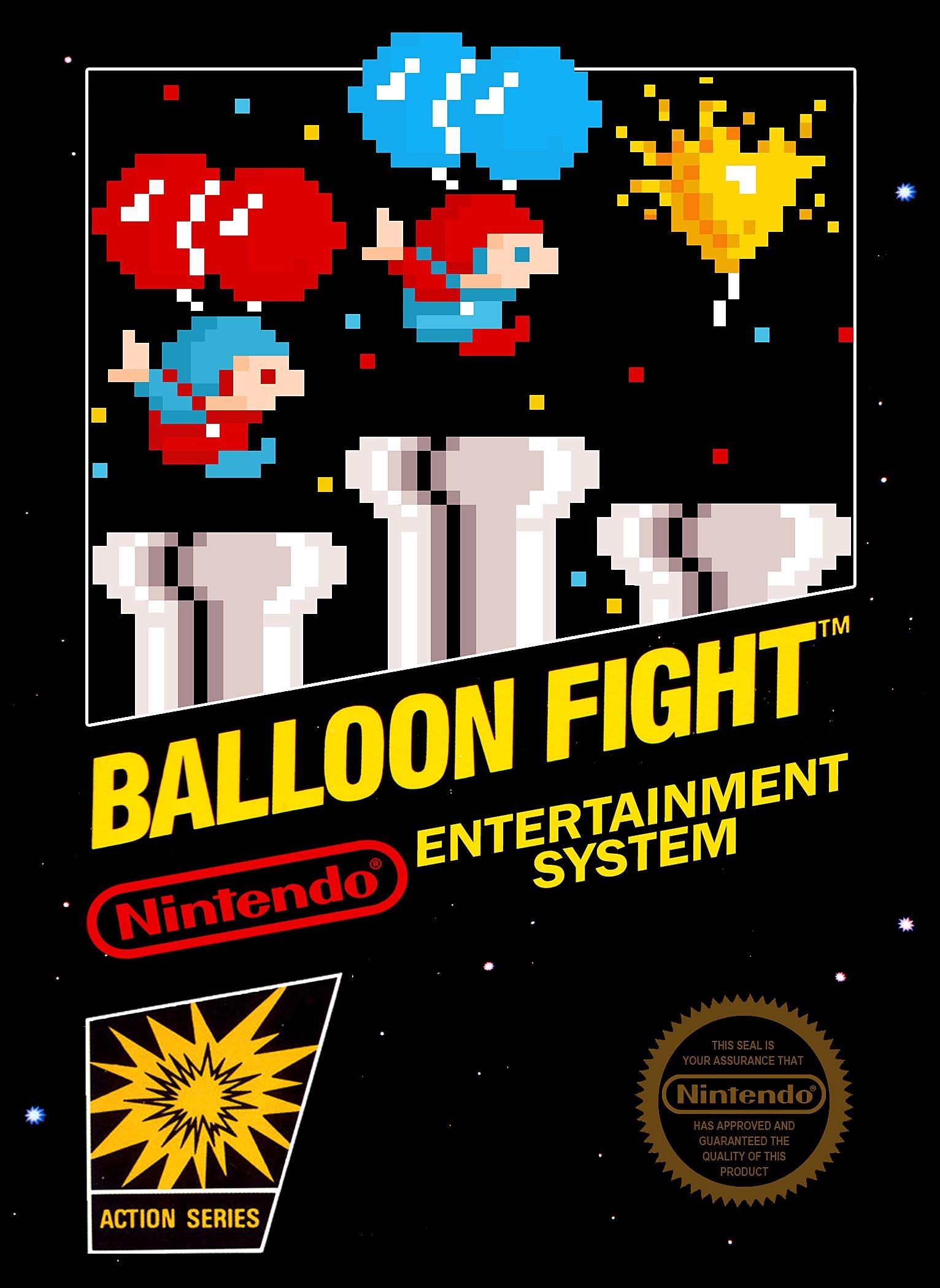 Balloon Fight (video game, comical action game, arcade, side view