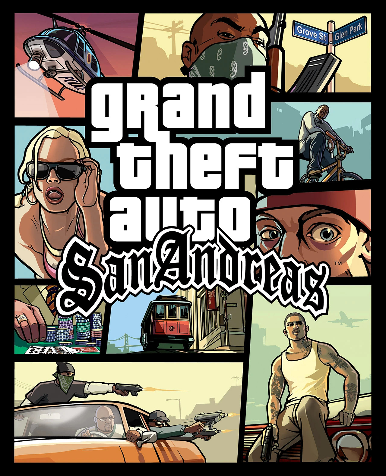 Grand Theft Auto: San Andreas (video game, open world, crime