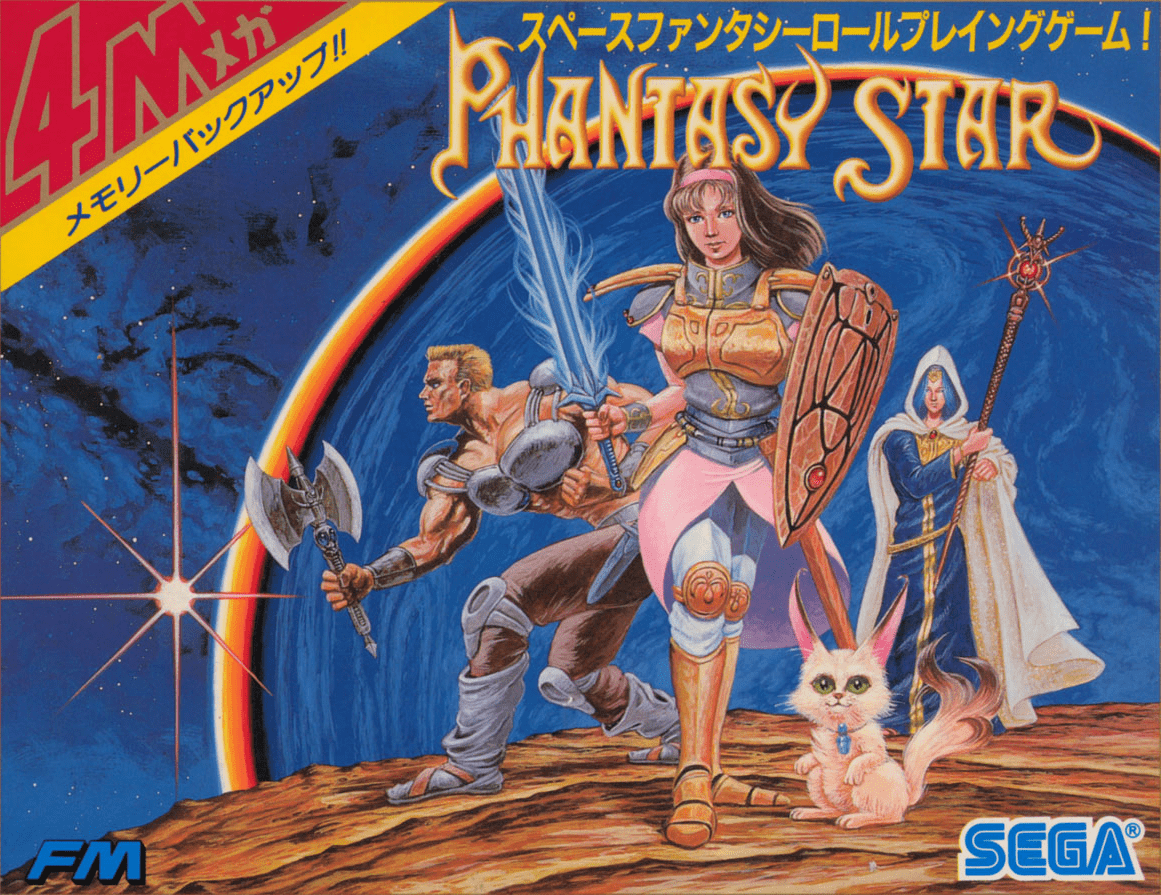 Phantasy Star (video game, JRPG, turn-based RPG, science fiction