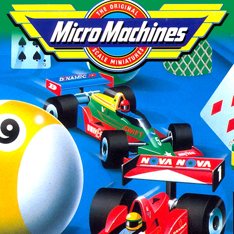 Micro Machines (video game, arcade racing, top-down racing