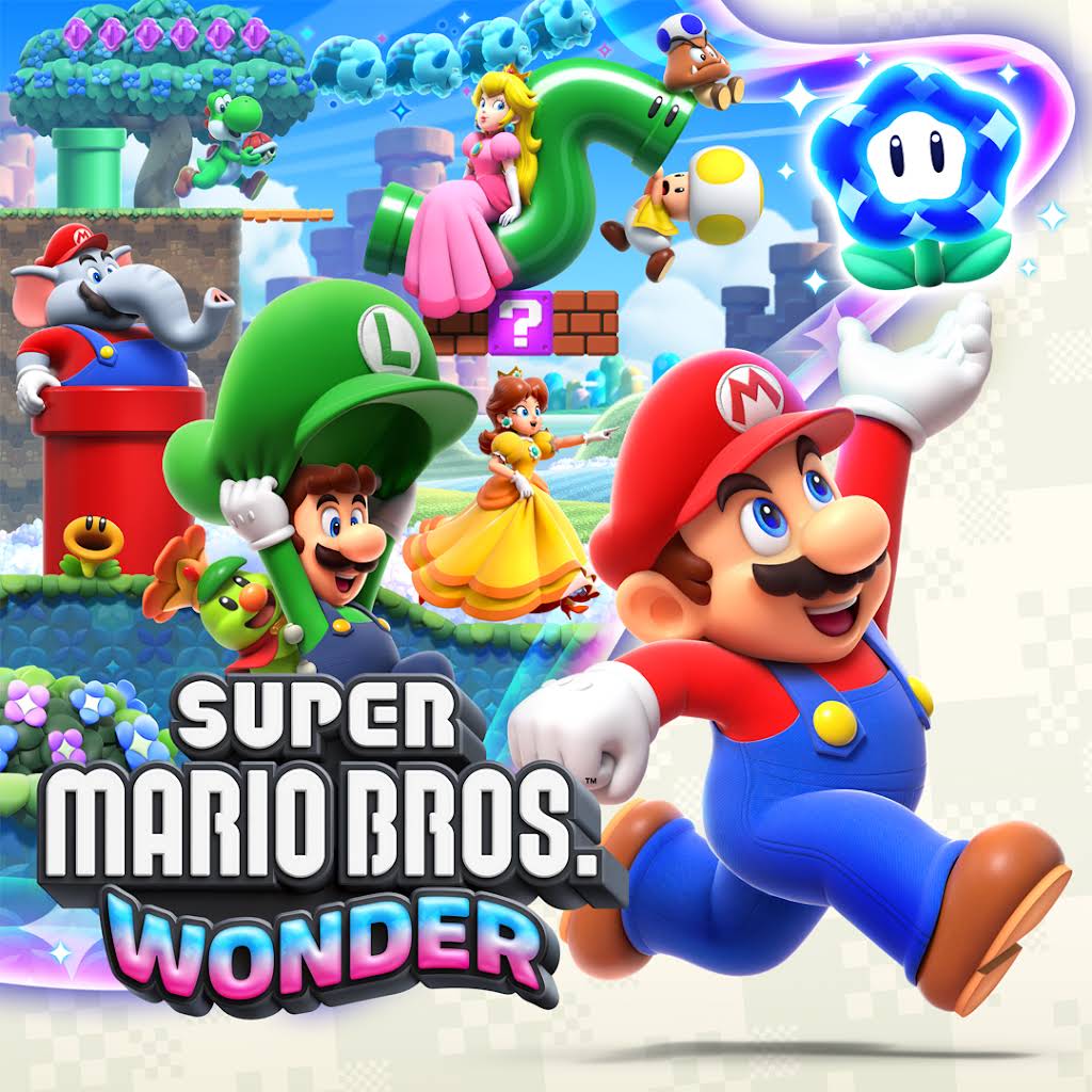 Super Mario Bros. Wonder (video game, 2D platformer, fantasy, side