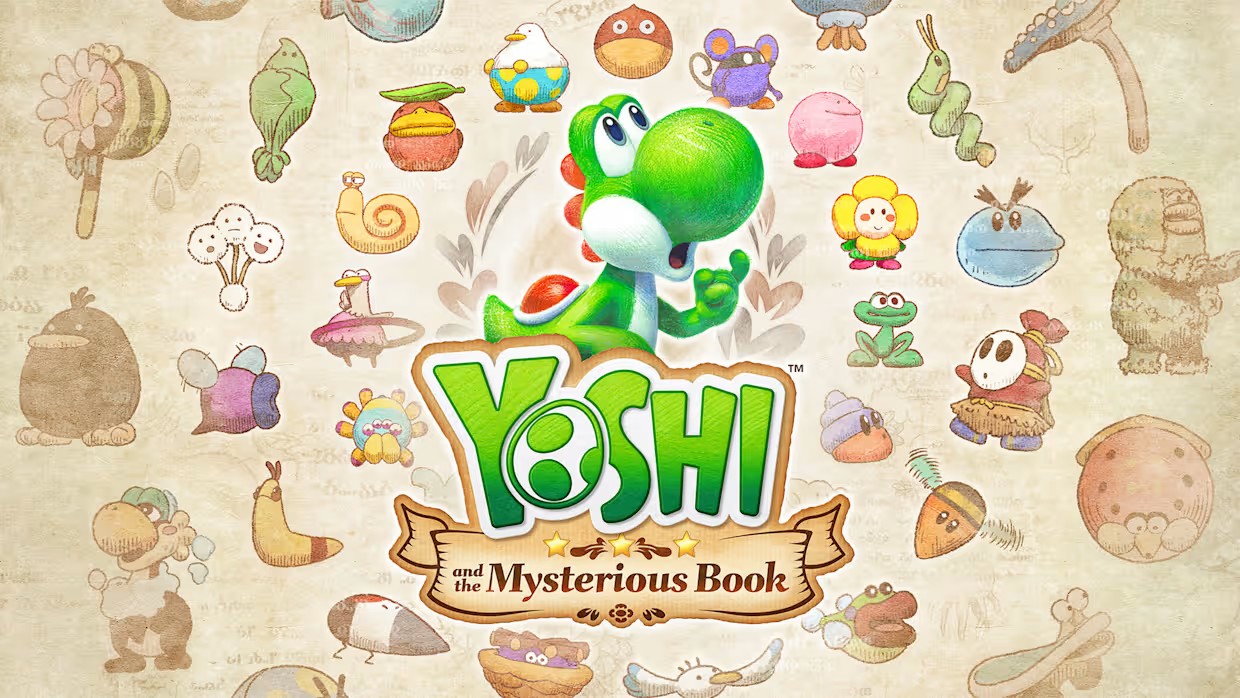 Yoshi and the Mysterious Book (video game, dinosaur, collect-a