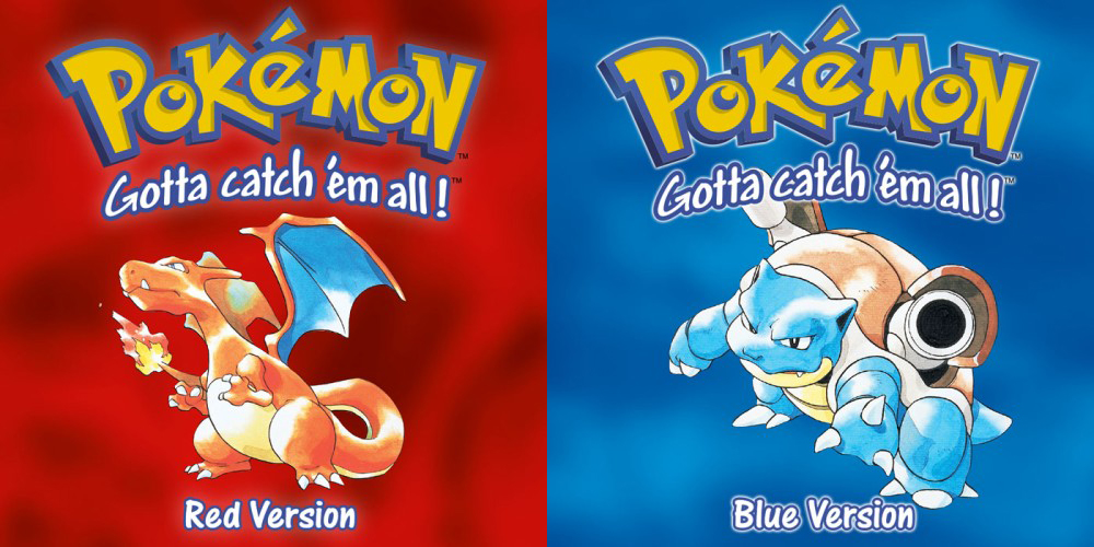 Pokemon Red 赤 & Blue 青 Version USA 海外版 Pokémon Red Version and Pokémon Blue Version | Video Games