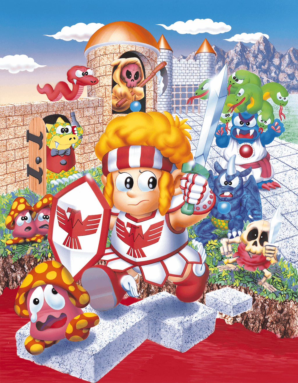 Wonder Boy in Monster Land (video game, 2D platformer, high