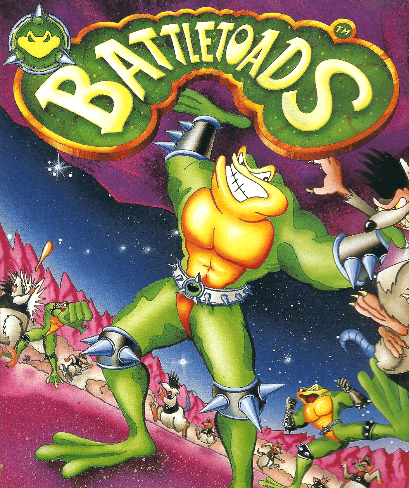 Battletoads (video game, belt scroller, science fiction, anthro