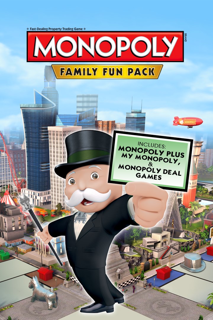 Monopoly Family Fun Pack (video game, board game, licensed game ...