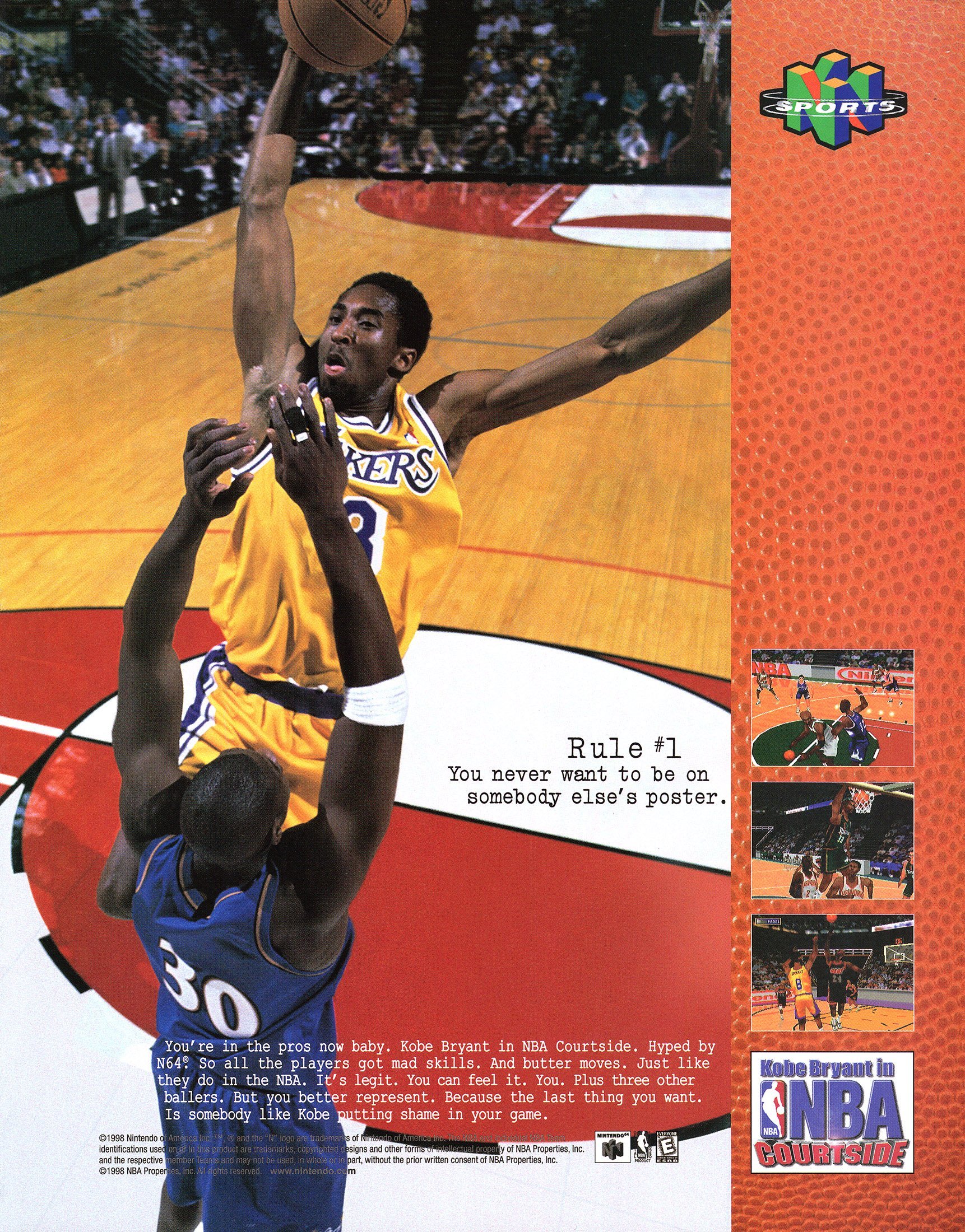 Kobe Bryant in NBA Courtside (video game, basketball) reviews & ratings ...
