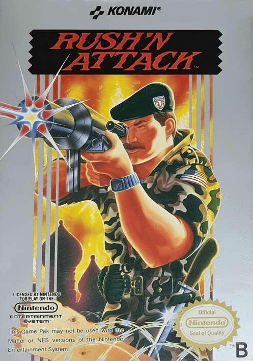 Rush n Attack video game NES 1987 reviews ratings Glitchwave video games database