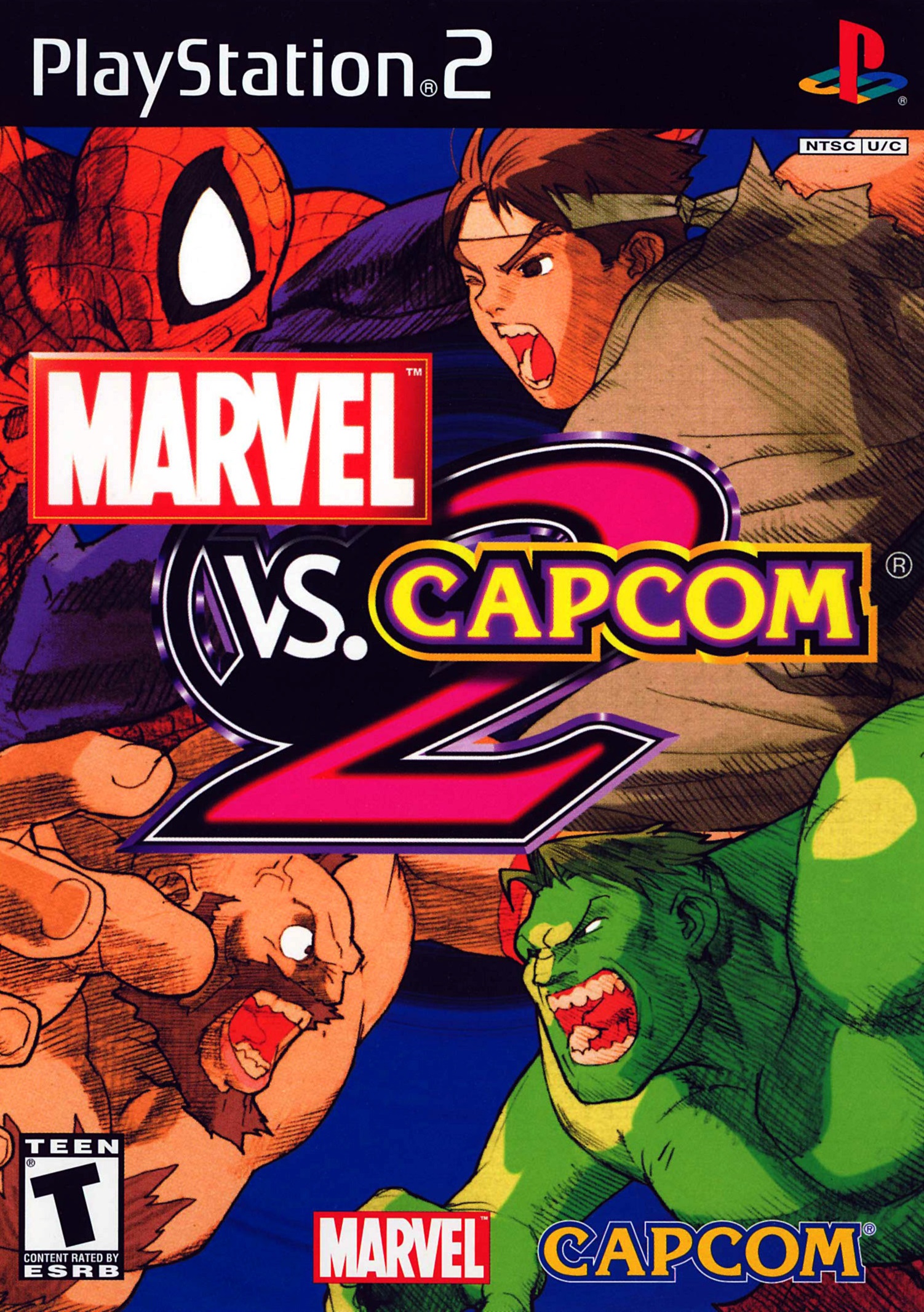 Marvel vs. Capcom 2: New Age of Heroes (video game, PS2, 2002