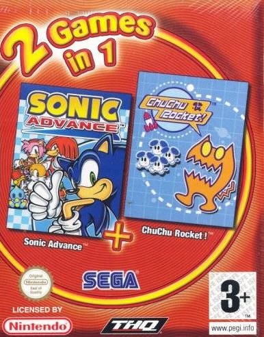 GBA ソニックアドバンス＆チューチューロケット！　ダブルパック Amazon | ソニックアドバンス&チューチューロケット! ダブル