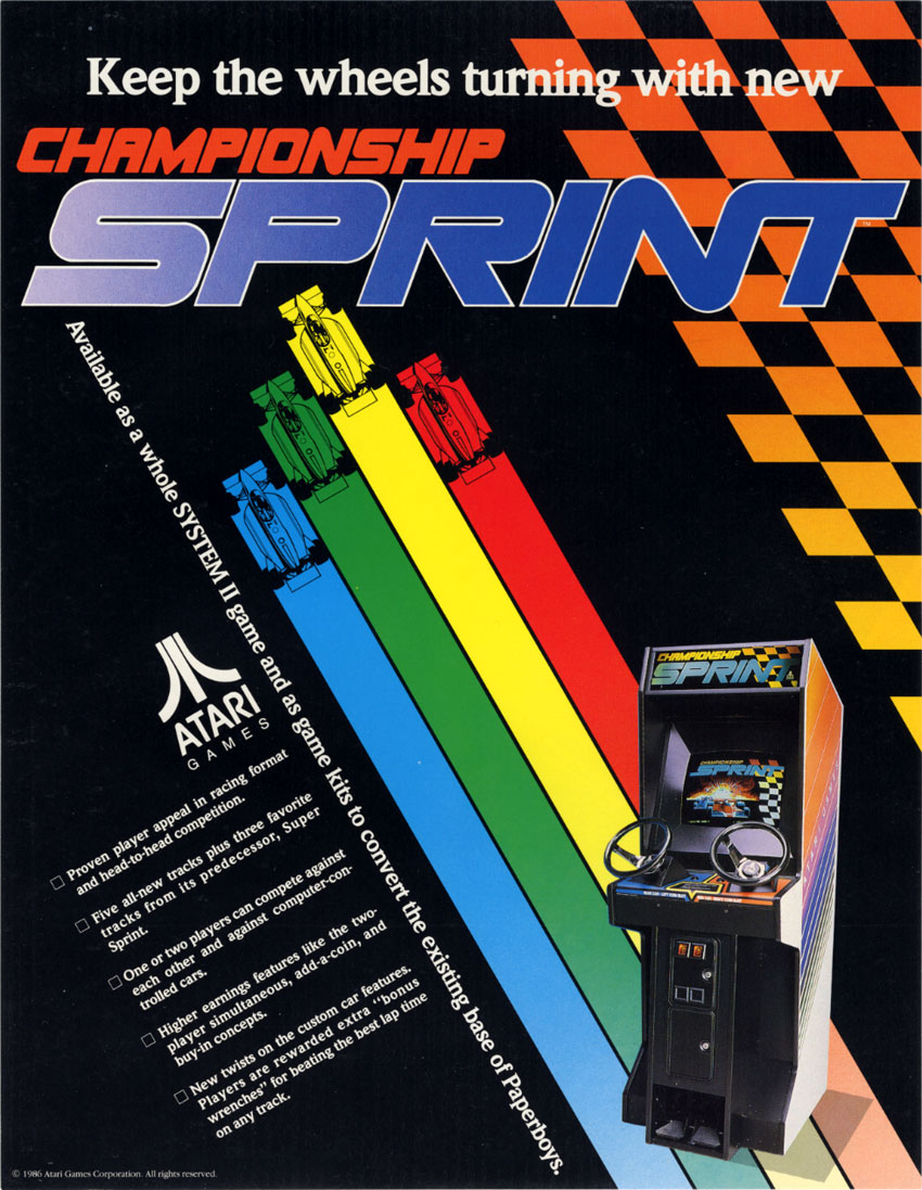 Championship Sprint (video game, arcade racing, racing wheel) reviews ...