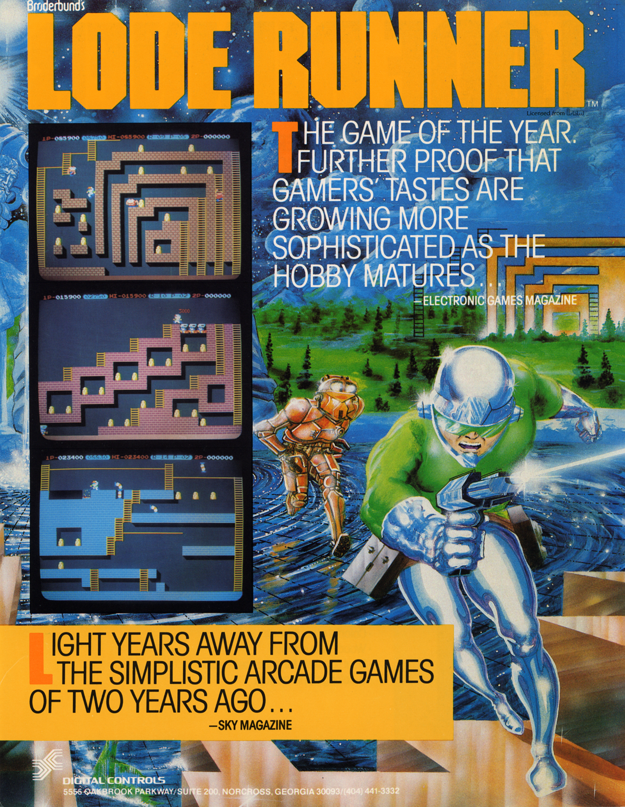 Lode Runner (video game, puzzle platformer, single-screen