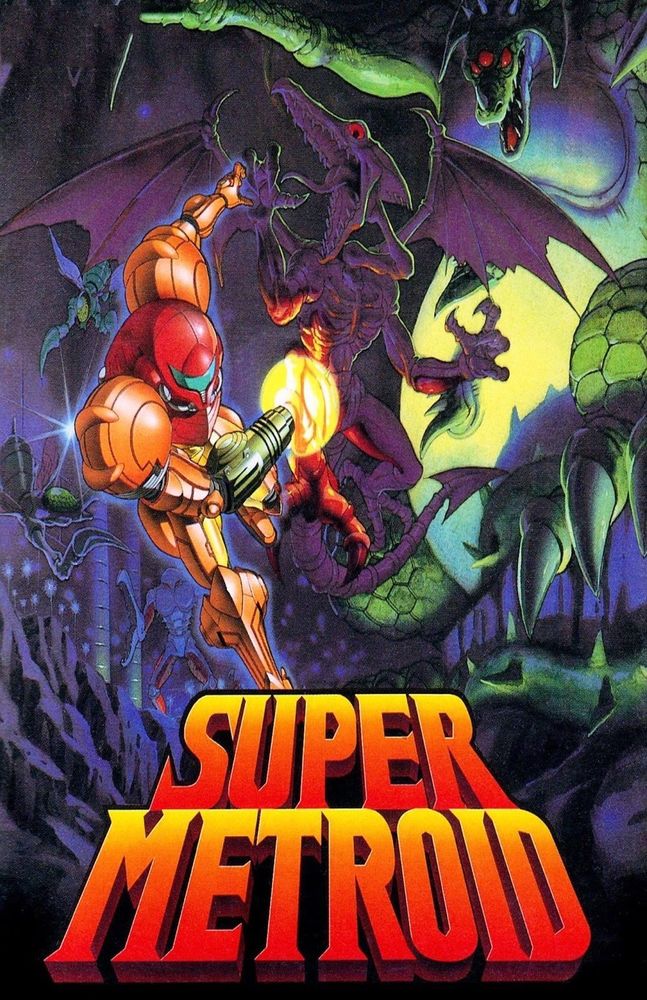 Super Metroid (video game, metroidvania, alien, space, side