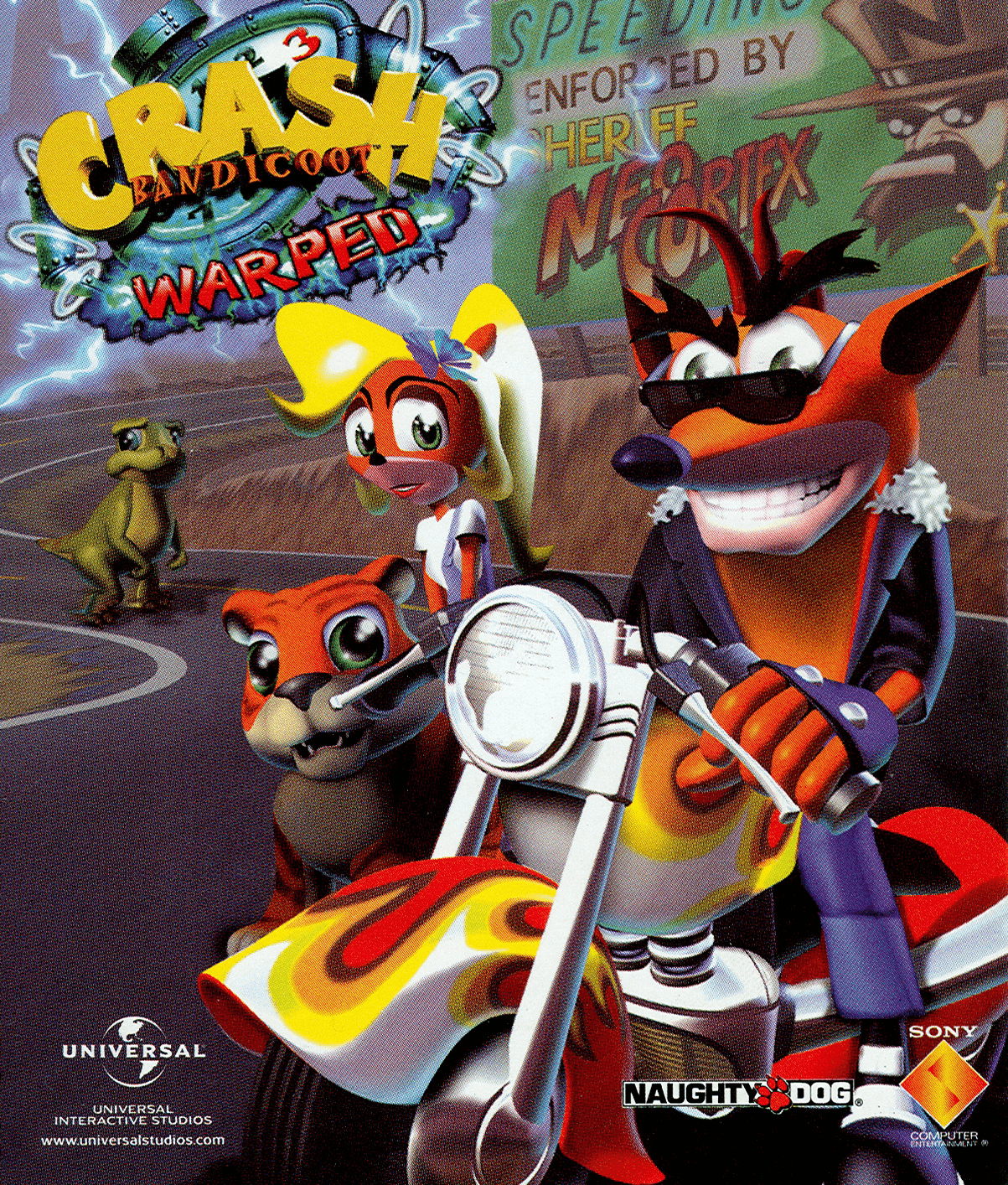 Crash Bandicoot: Warped (video game, 3D platformer, time travel