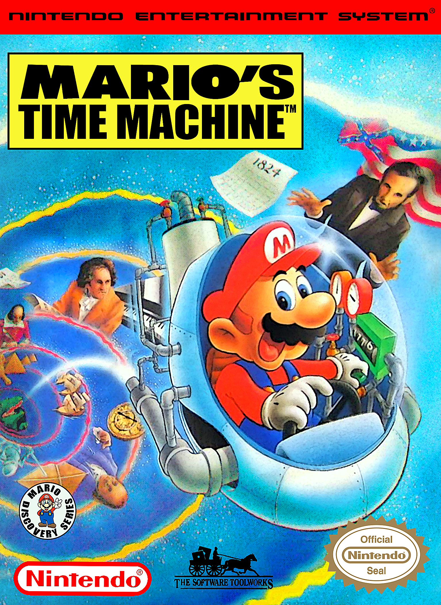 Mario's Time Machine (video game, NES, 1994) reviews & ratings ...