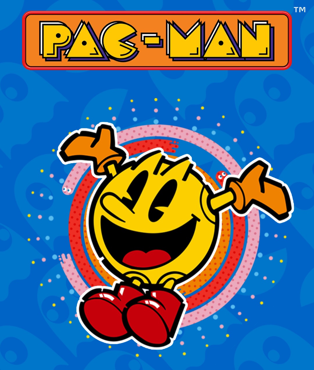 PacMan (video game, ghost, action puzzle, maze chase, topdown, real