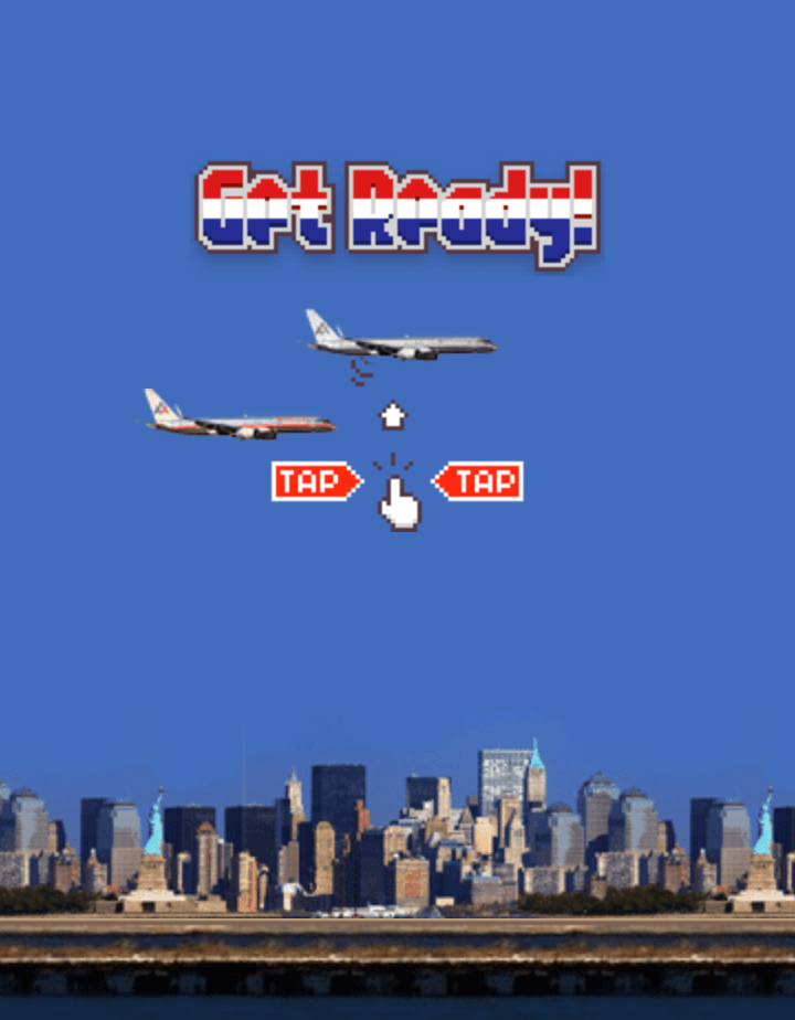 Flappy Plane September Edition (video game, parody, black comedy, arcade, endless runner, real