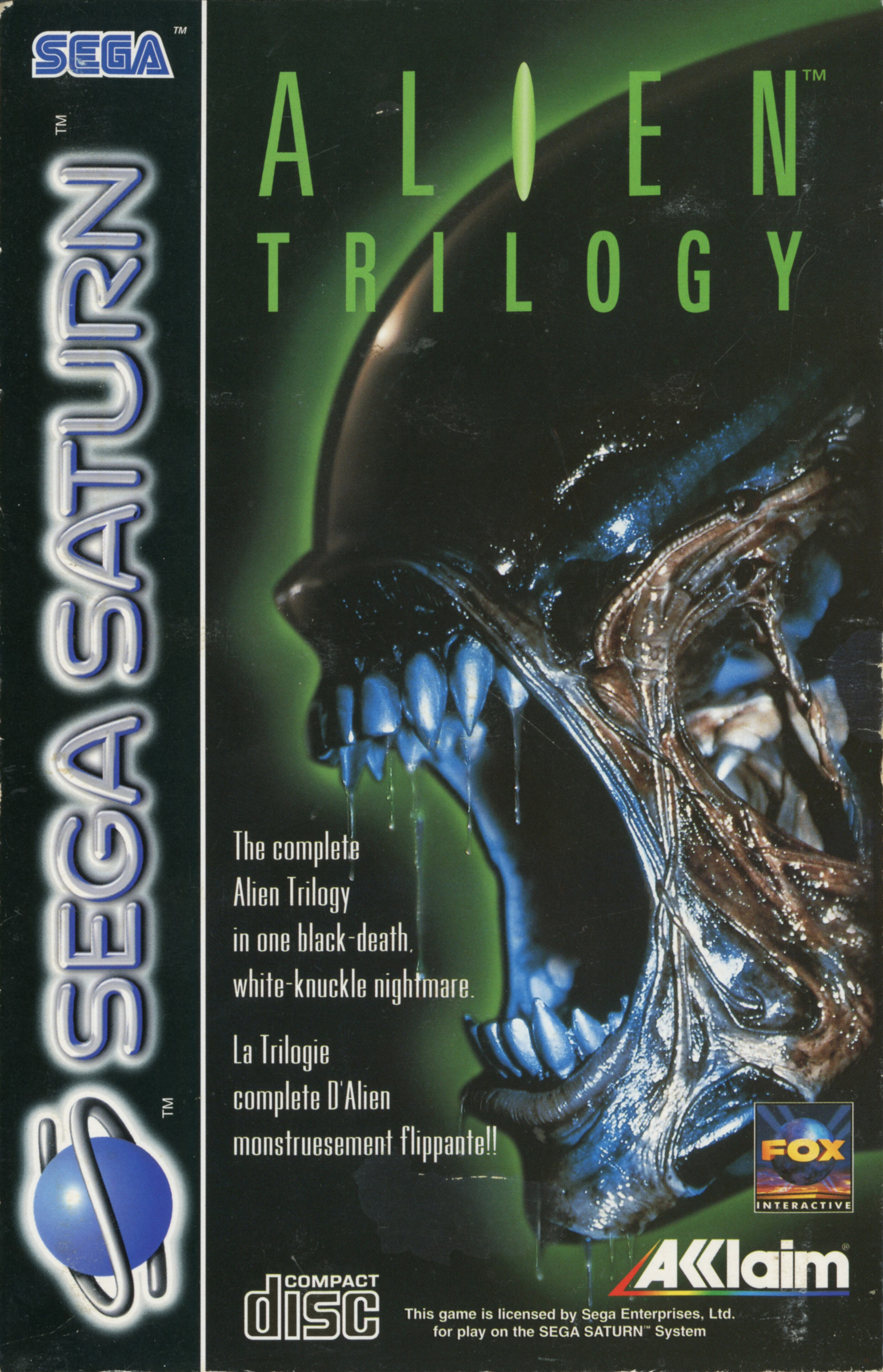 Alien Trilogy (video game, Saturn, 1996) reviews & ratings - Glitchwave ...