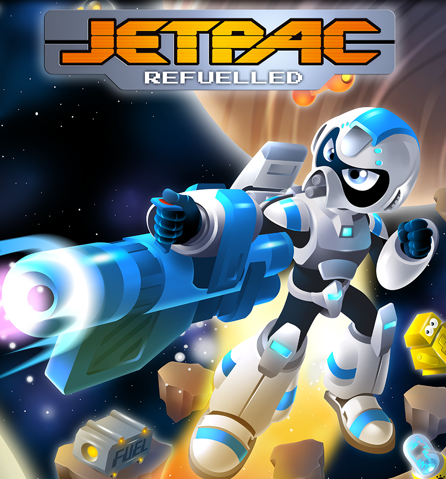 Jetpac Refuelled (video game, shooter, science fiction, space, alien ...