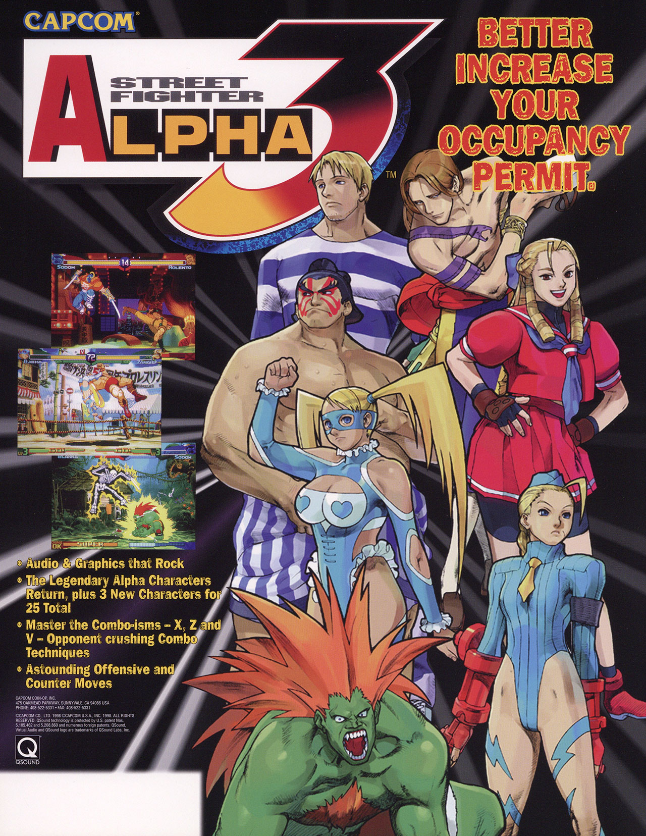 Street Fighter Zero 3 (video game, 2D fighting, side view