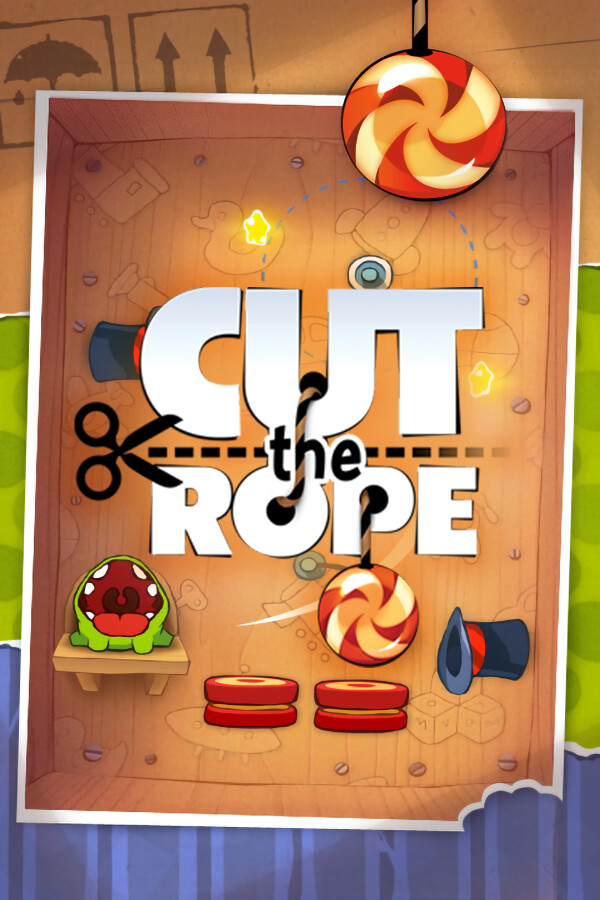 Cut the Rope (video game, physics puzzle, touch controls, real-time ...