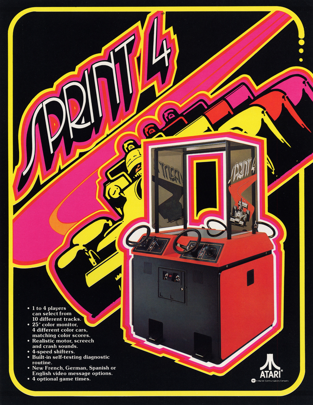 Sprint (video game, Arcade, 1977) reviews & ratings - Glitchwave video ...