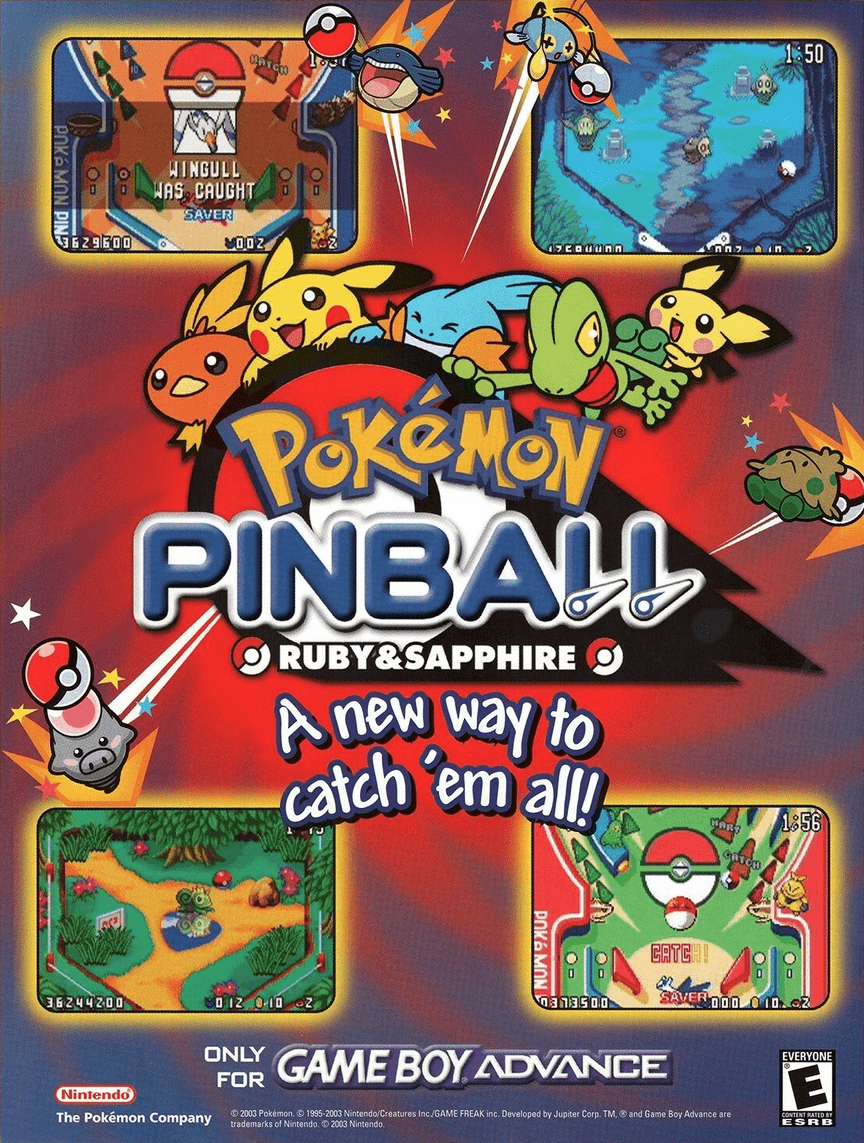 Pokémon Pinball: Ruby & Sapphire (video game, pinball, fantasy