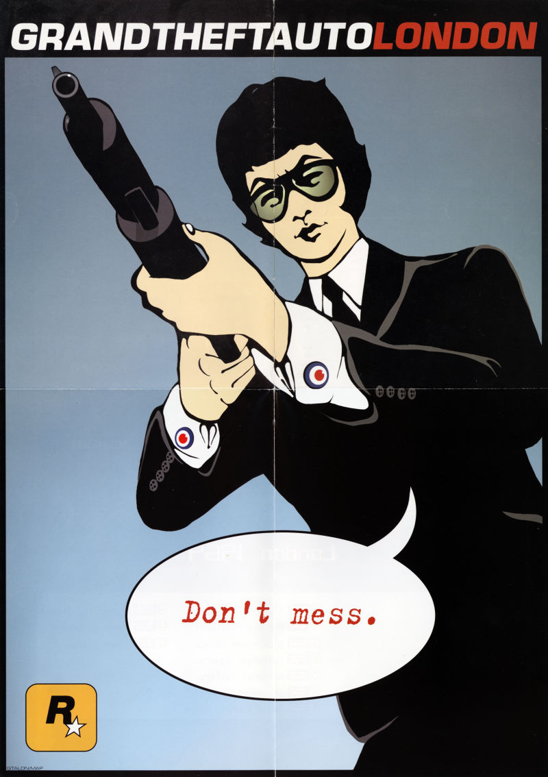 Grand Theft Auto: London 1969 (video game, open world, crime