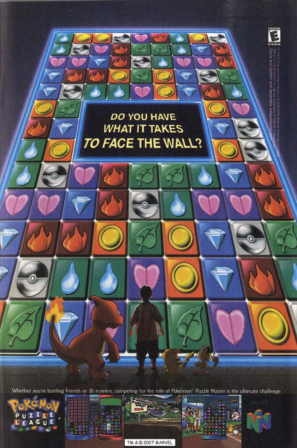Pokémon Puzzle League (video game, action puzzle, match-three game ...