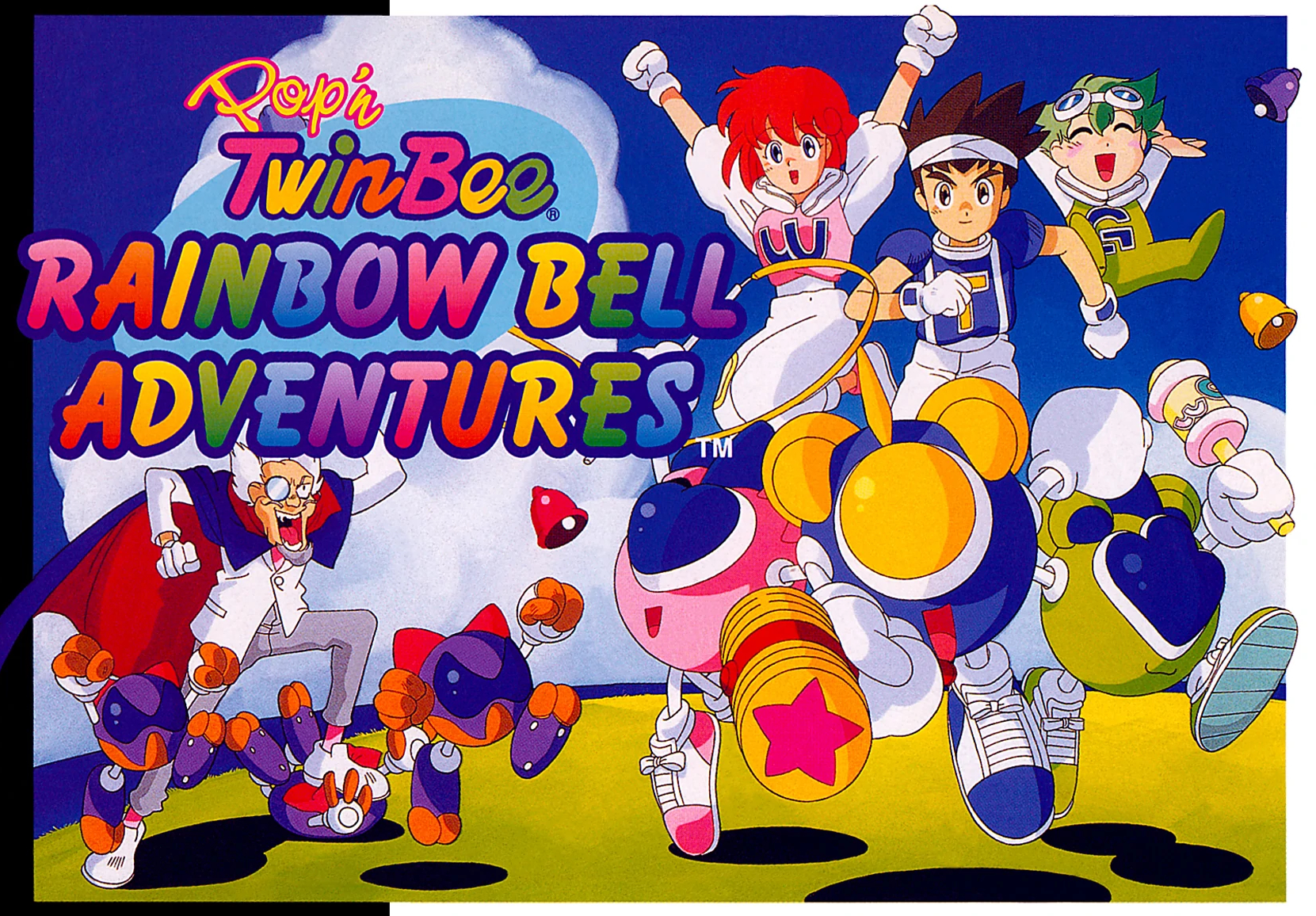 Pop'n TwinBee: Rainbow Bell Adventures (video game, 2D