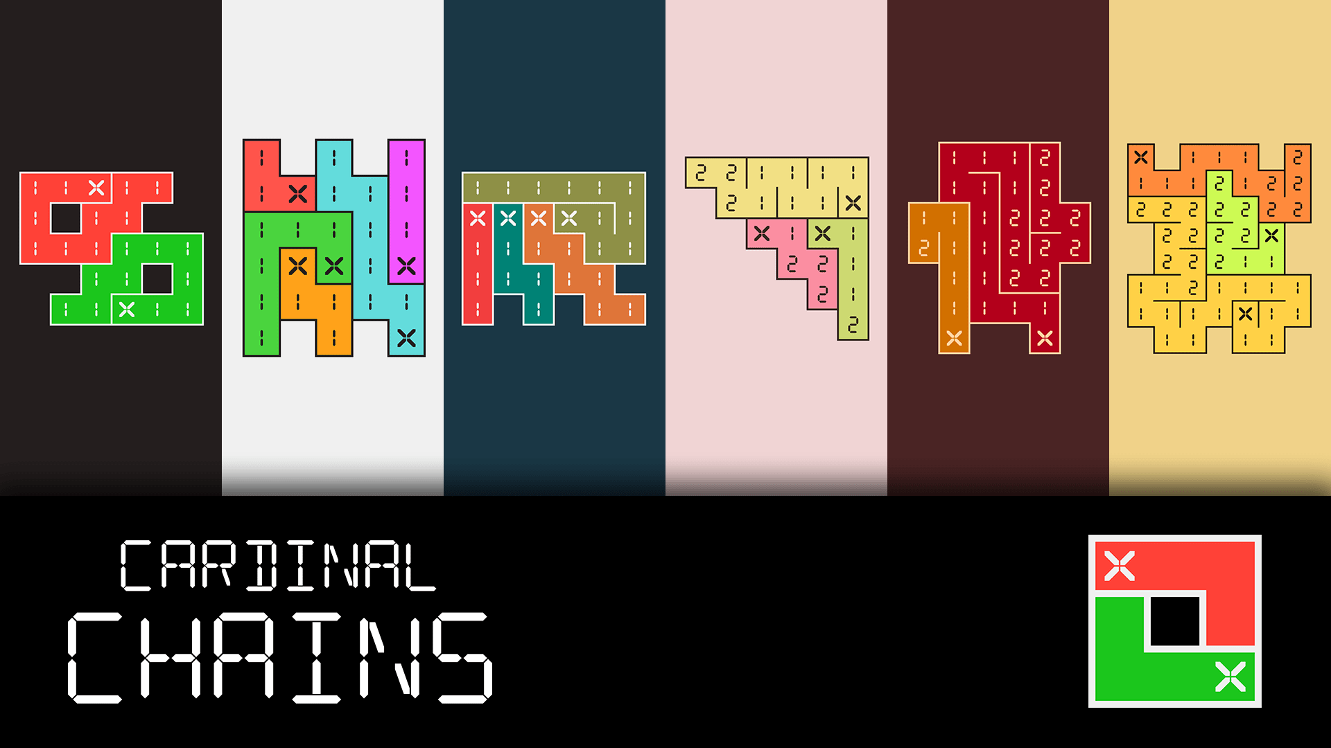 Cardinal Chains (video game, grid puzzle) reviews & ratings ...